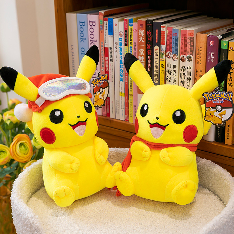 Authentic ski series Pikachu plush toys, Pokemon Pikachu elf dolls, as a gift for children Application Scenario
