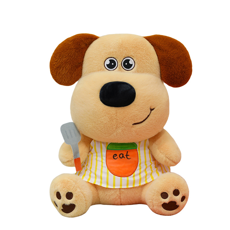 The new cross-border Meda chef puppy plush toy doll and dog soothing doll are perfect for your girlfriend's birthday as a gift Item Picture