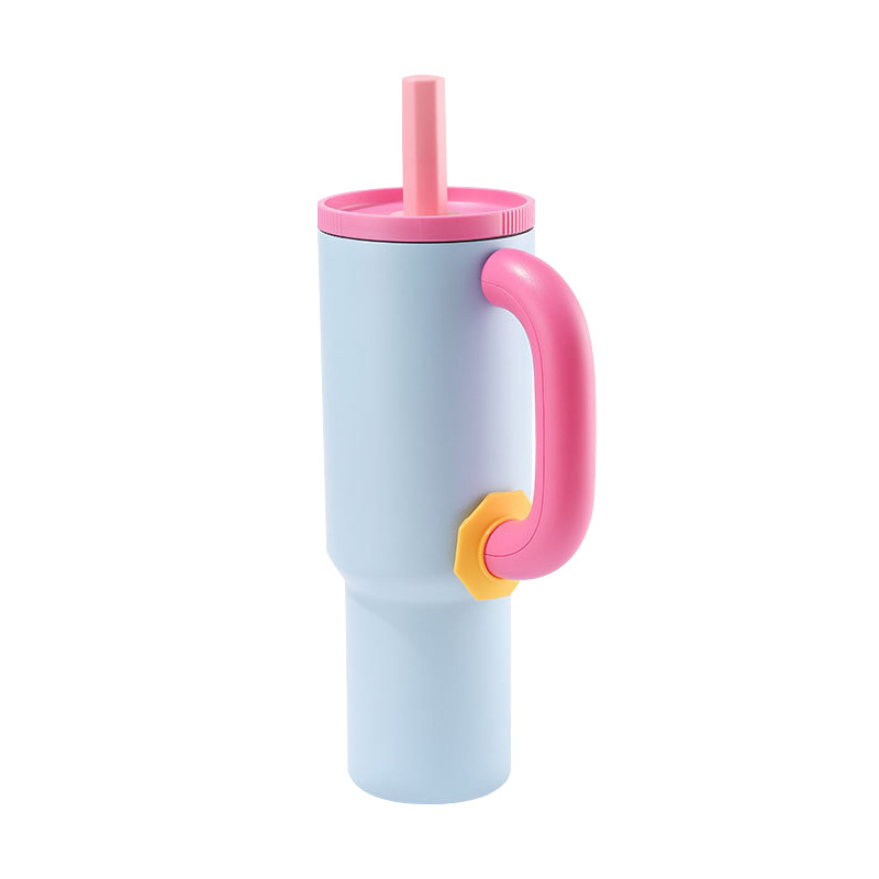 Dopamine-colored 40oz car cup, 316 stainless steel car ice cube cup, creative stainless steel cold insulation cup details Picture