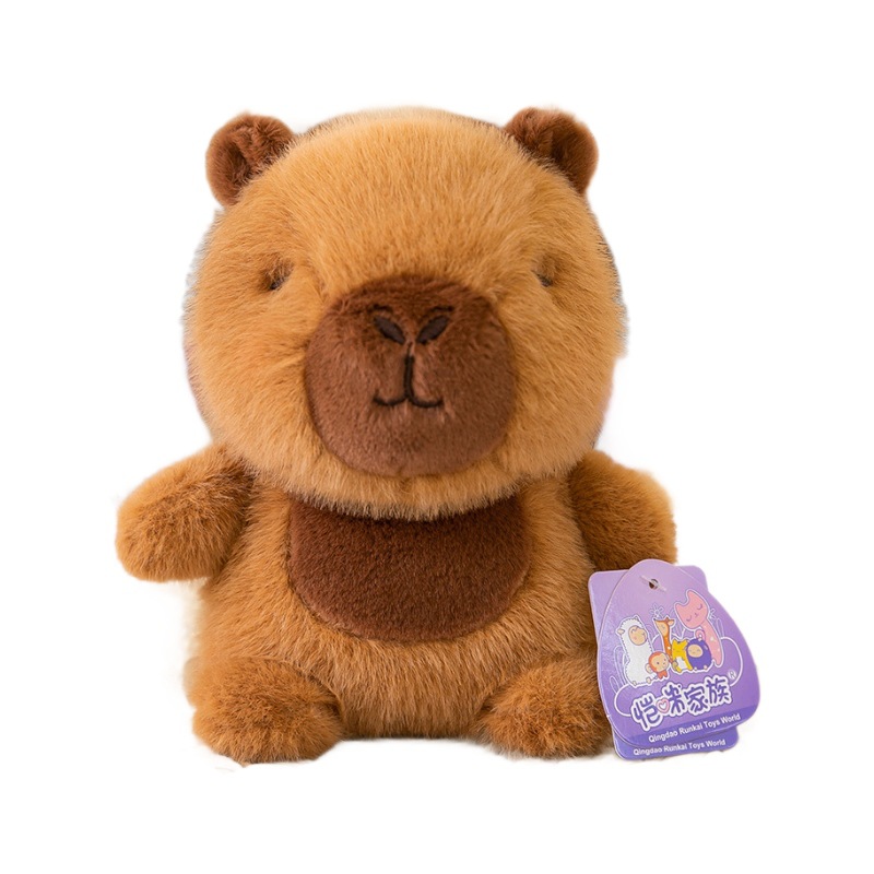 New cute little yellow duck plush toys, cross-border premium furry capybara dolls, children's toys, birthday gifts Item Picture