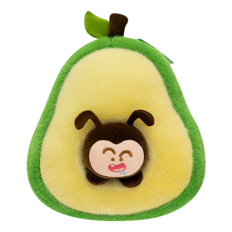 Avocado eating doll, multi-functional throw pillow, plush toy, nap pillow doll, festival gift wholesale in the mall Item Picture