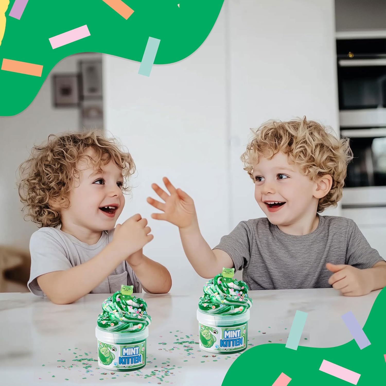Factory direct supply of cross-border slime children's clay, colored clay, bubble glue, DIY children's toy set customization Specification drawing