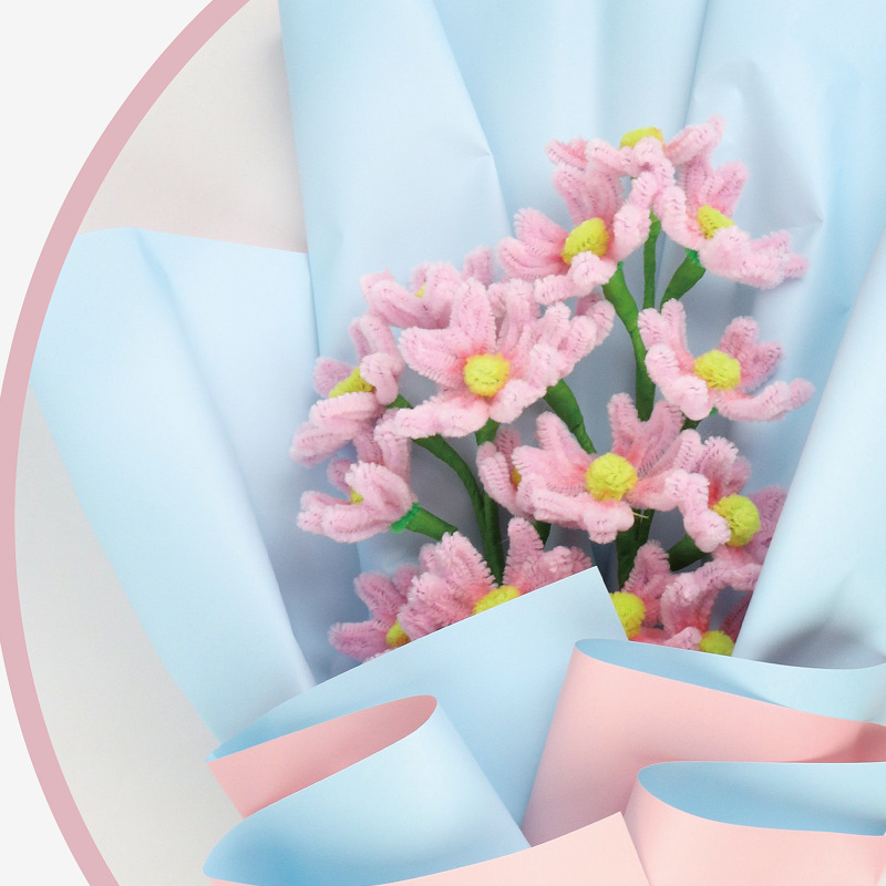 Amazon 2024 New style factory wholesale diy twisty stick bouquet set, Teacher's Day handcrafted material hand-held bouquet details Picture