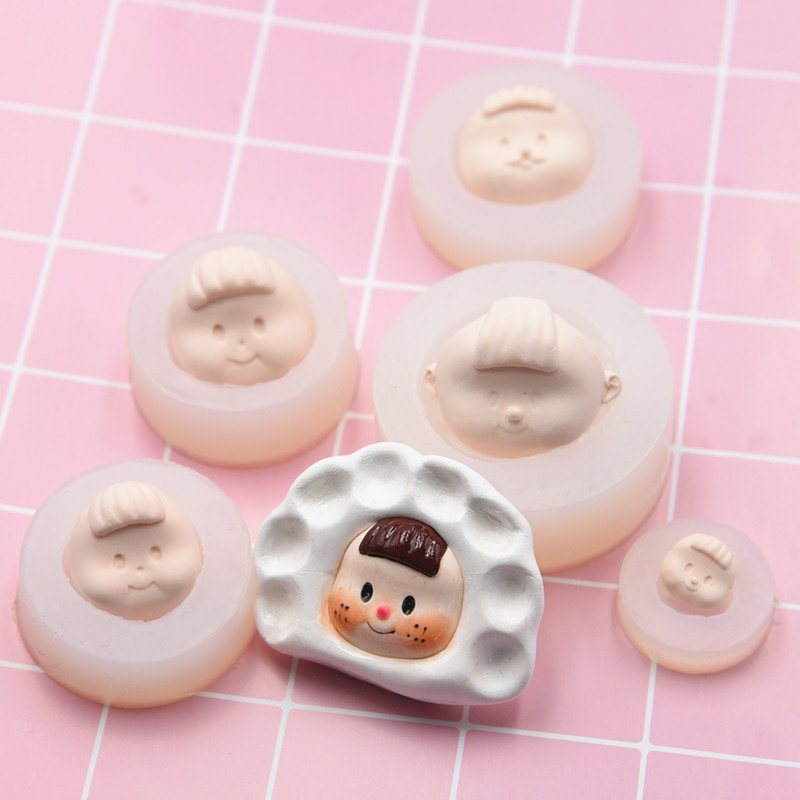 Super light clay soft clay silicone face mold figurine made by Duoduo Mei, blind box doll clay face mask diy face mold Specification drawing