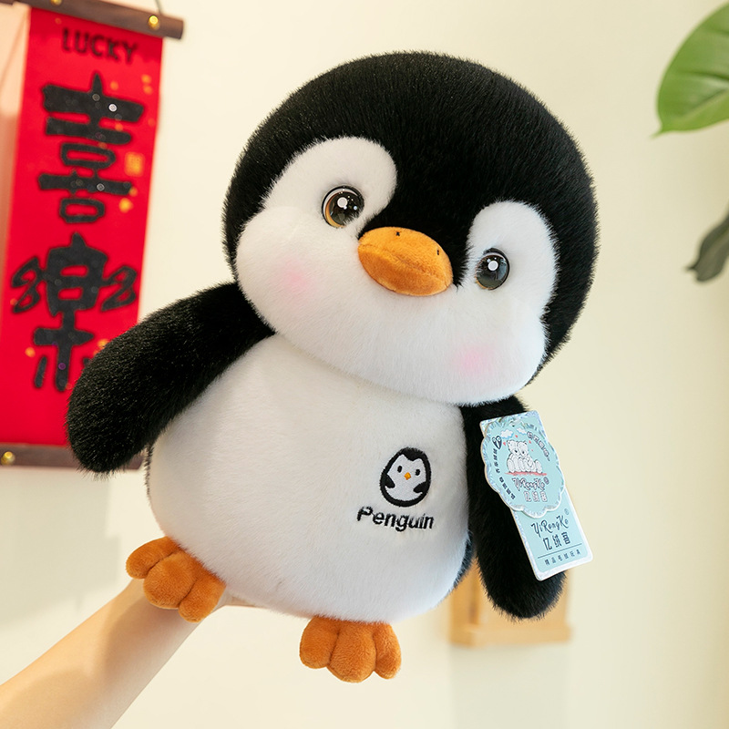 Little penguin plush toy, cute doll, special pillow for girls to sleep on, children's birthday gift details Picture