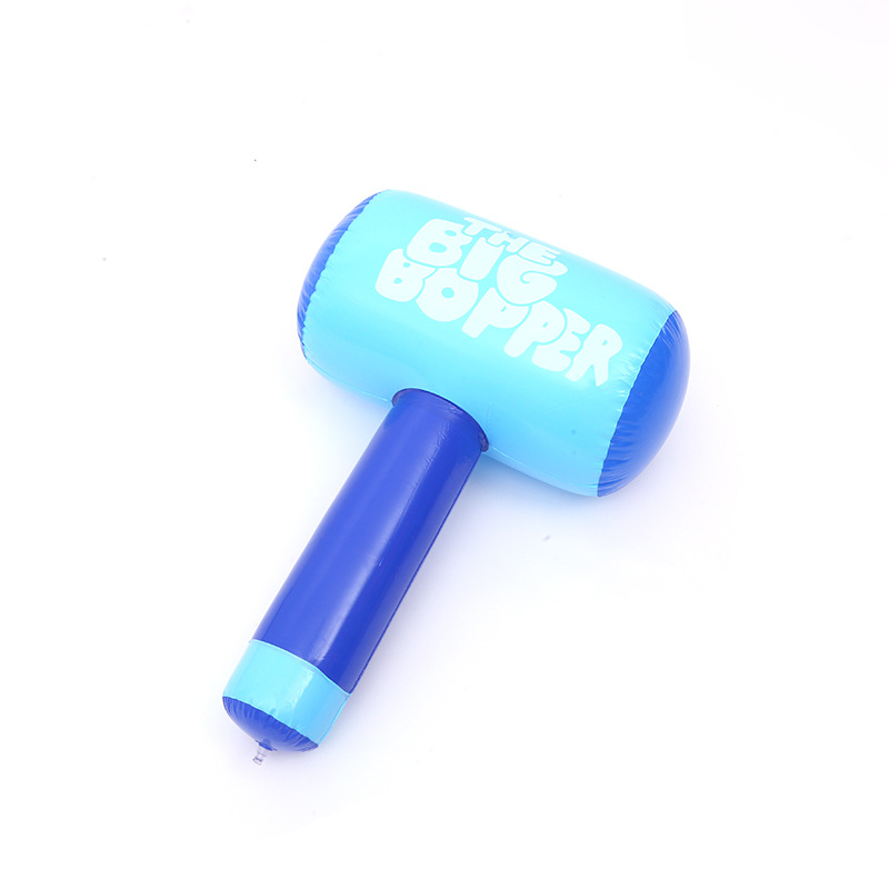 Creative PVC cartoon inflatable hammer, children's inflatable hammer toy, non-destructive punishment and venting hammer props full figure