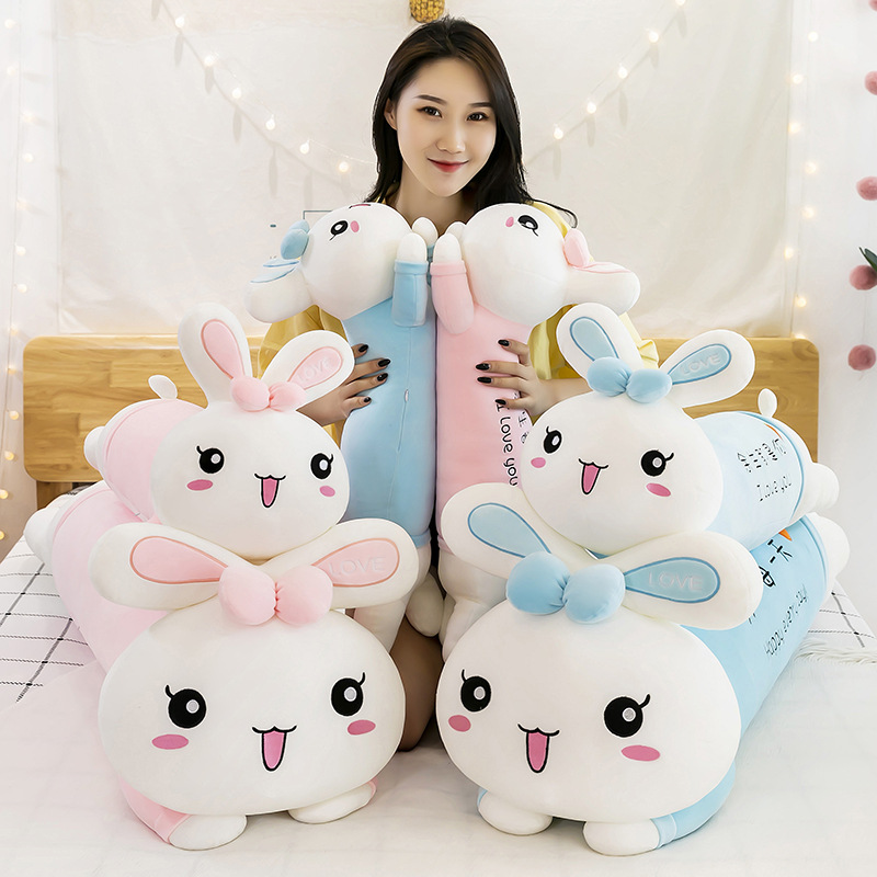 Papa Rabbit plush toys, large-sized dolls, rabbit figurines, popular cloth dolls, sleeping long pillow consignment supply Application Scenario