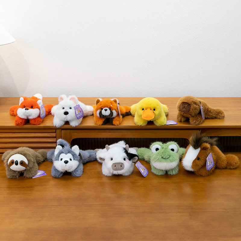 Wholesale of new cute Papa Palm-sized treasure Little Horse Frog soothing plush toys Specification drawing
