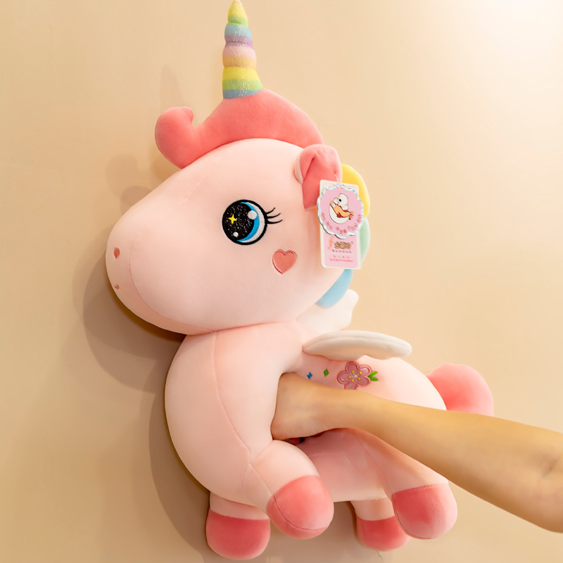 Colorful unicorn fleece toys, children's birthday gifts, cute dolls, plush toys, large throw pillows, cross-border wholesale Application Scenario