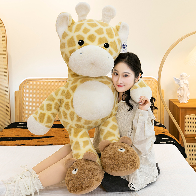 Wholesale of genuine casual deer plush toy figurines, children's companion soothing pillow dolls, birthday gifts details Picture