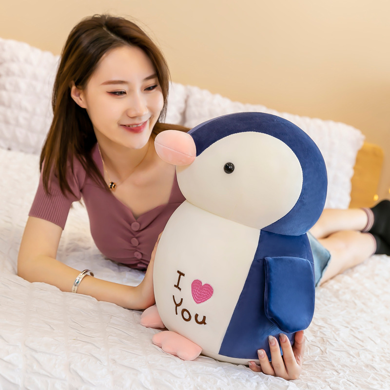 Cute goose plush toys, aquarium little penguin baby dolls, children's birthday gifts, soothing pillows in stock Specification drawing
