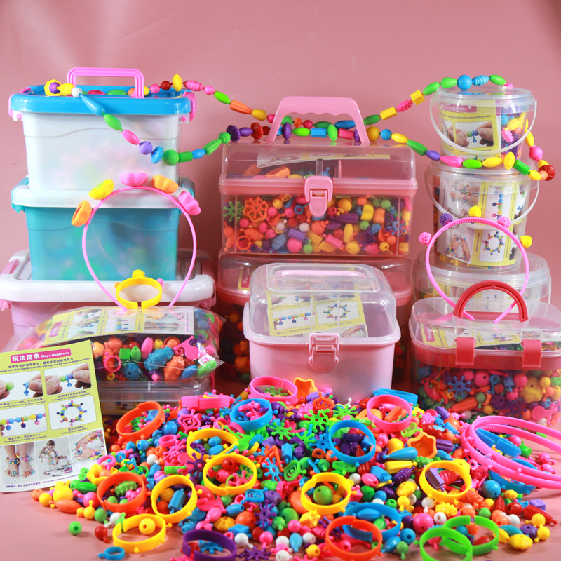 Source factory's versatile creative pop beads, children's beads, toy beads, diy girls' bracelets and necklaces full figure