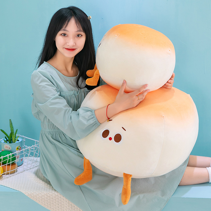 Creative, cute and soft steamed bun dolls for home decoration, children's sleeping cushions, large dolls, and girls' festival gifts Application Scenario