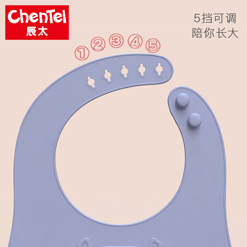 Children's silicone bib, baby three-dimensional rice bag, anti-stain and no-wash food bag for infants, super soft saliva bag, cartoon Application Scenario