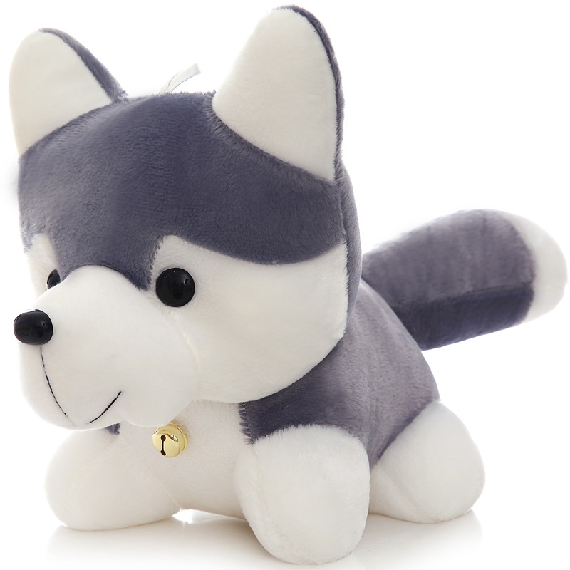 Wholesale of new dog plush toys, small and cute husky throw pillows, children's birthday gifts, and realistic huskies Item Picture