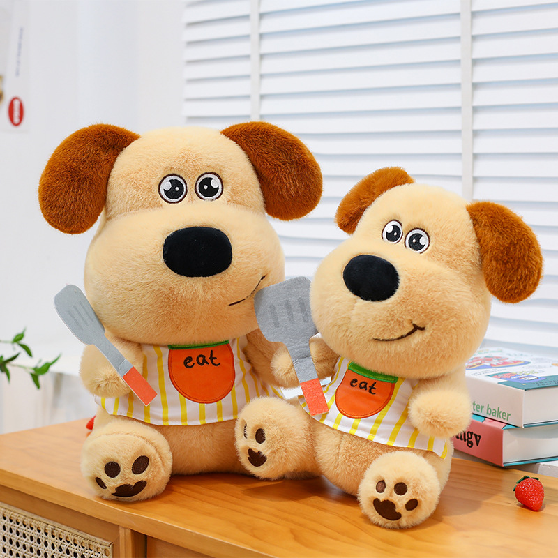 The new cross-border Meda chef puppy plush toy doll and dog soothing doll are perfect for your girlfriend's birthday as a gift details Picture