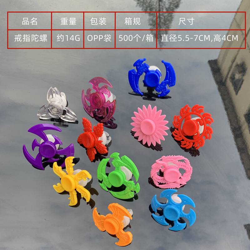 New luminous gyroscope ring, shining creative rotating fidget gyroscope, finger toy gift, cross-camera exclusive wholesale details Picture