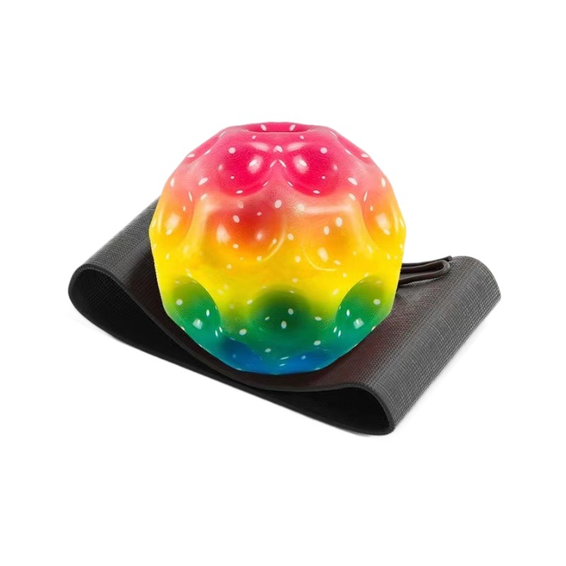 Wholesale wrist elastic balls, moonstone balls, rope swing balls, hole balls, and PU foam balls for training reaction speed Item Picture