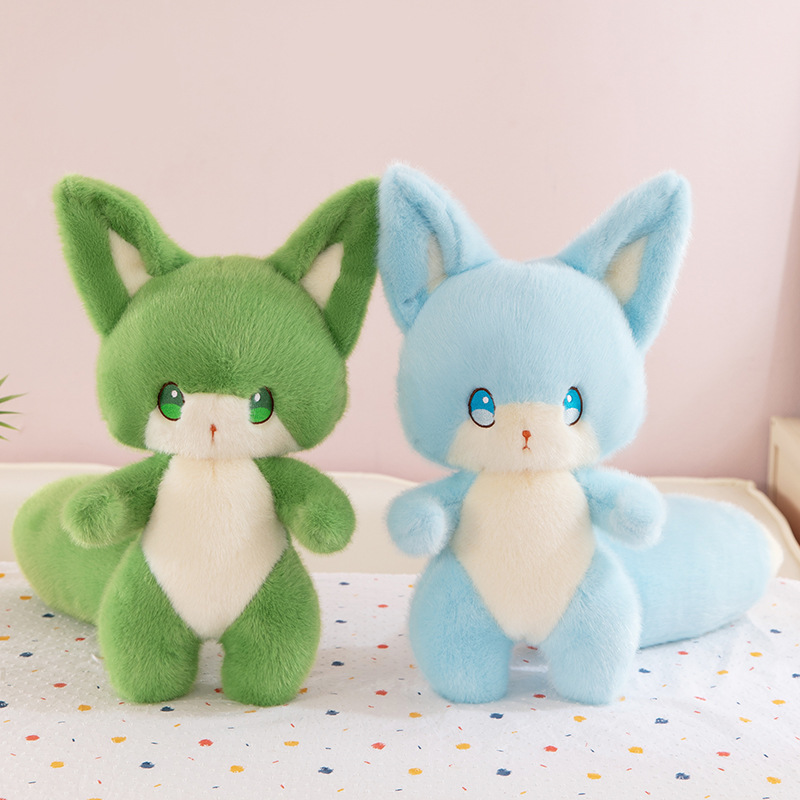 The new cross-border Spirit fox plush toy is a cute little fox doll and a soothing doll. It's a gift for children and girls full figure