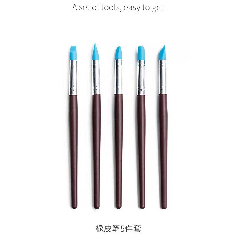 A 25-piece set of DIY soft clay sculpture knife tools, stone clay engraving knives with plastic carrying cases details Picture