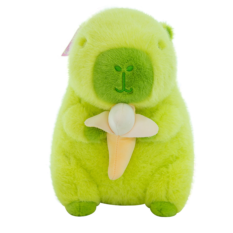 Cross-border new non-banana green capybara creative banana Capybara ugly cute style doll children's plush toy Item Picture