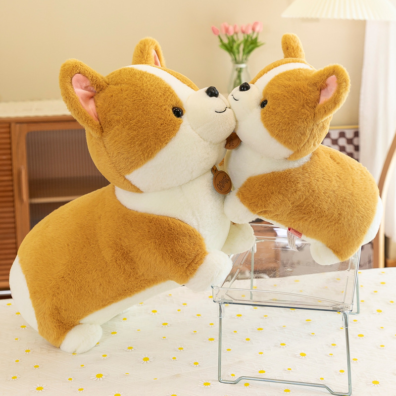Cute and heart-shaped bottom Corky plush toy, short-legged internet-famous cloth doll, a sleeping pillow for girls on the bed details Picture