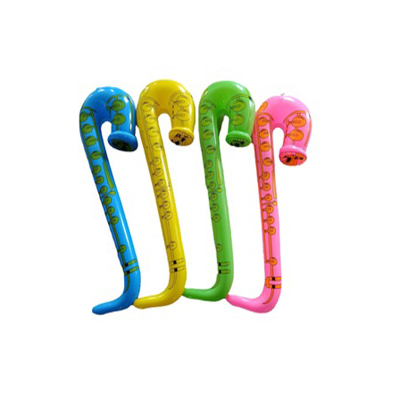 Wholesale of creative PVC inflatable toys, saxophones, children's inflatable toys, inflatable Musical Instruments, and simulation stage props full figure