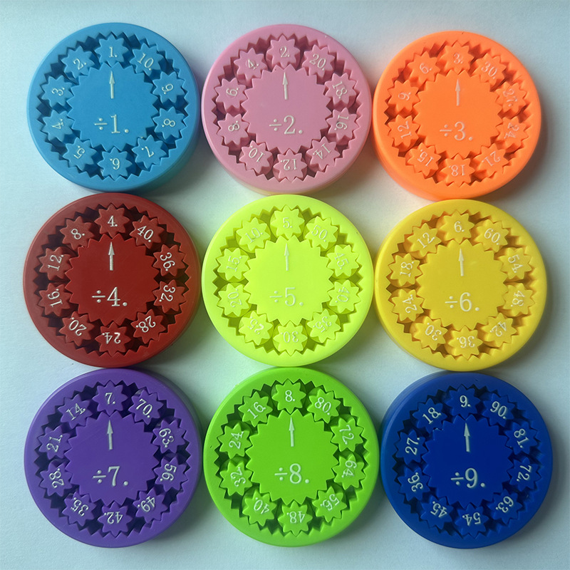 The source factory's math fidget spinner is a cross-border exclusive stress-relieving digital plastic fidget spinner arithmetic puzzle toy details Picture
