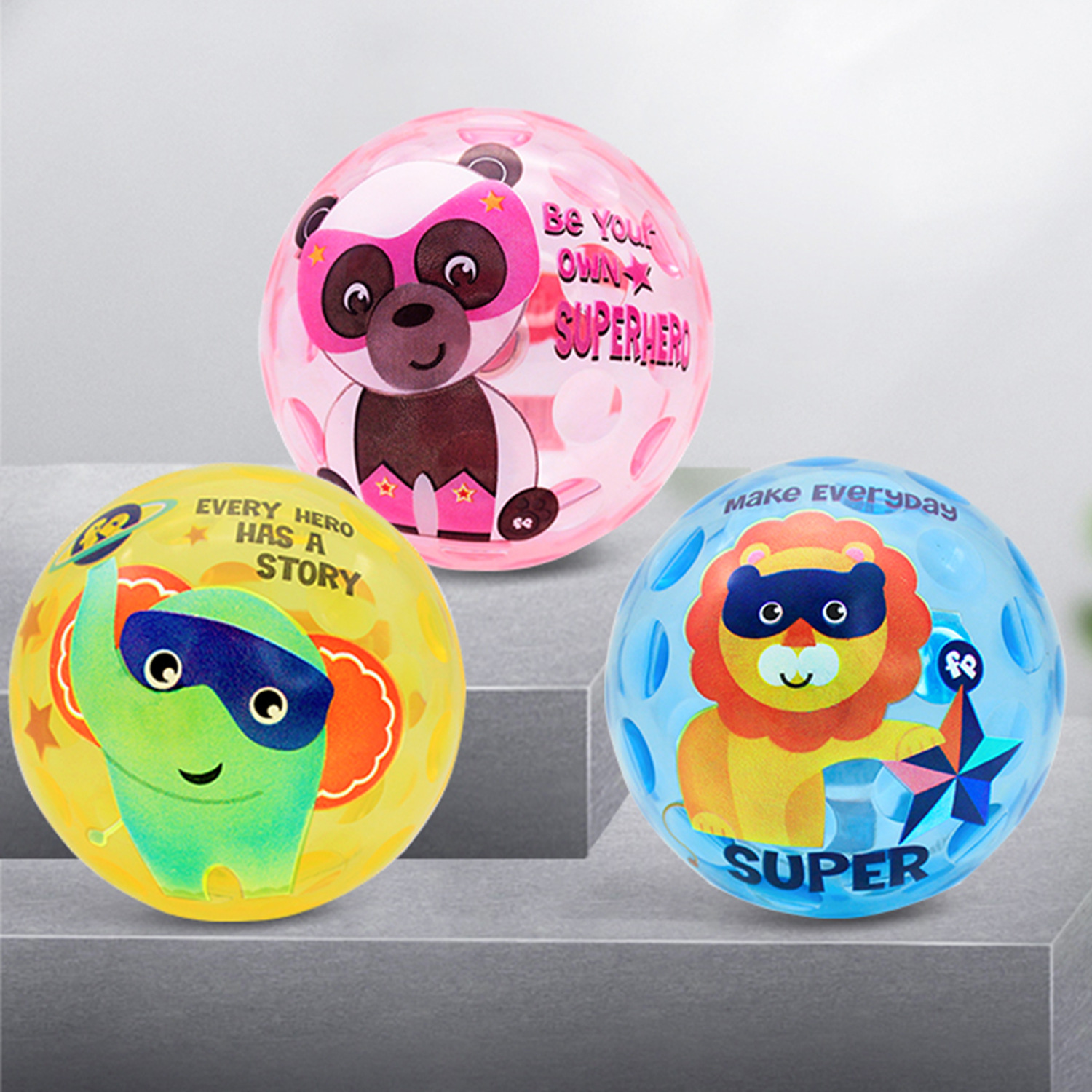 Chentai Luminous Balls, luminous bouncy balls, children's flashing jumping balls, popular street stalls, small toys, balls for patting details Picture