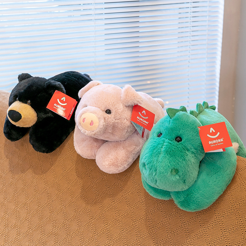 Cute Papa Bear doll cross-border new product forest animal dinosaur plush toy large Piggy birthday present Specification drawing