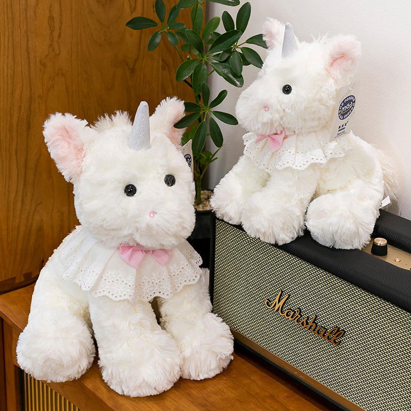 Cross-border new cartoon cute pet unicorn doll, children's soothing and companion doll, cute unicorn birthday gift Specification drawing