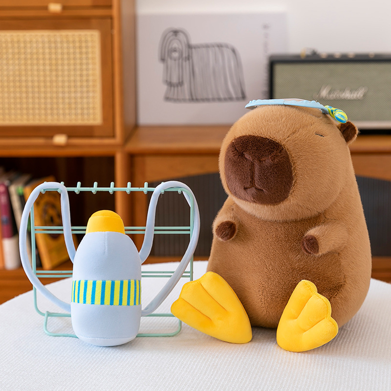 New cute pilot Capybara diving series plush toys, Kapibalagong plush toys, children's birthday gifts Application Scenario