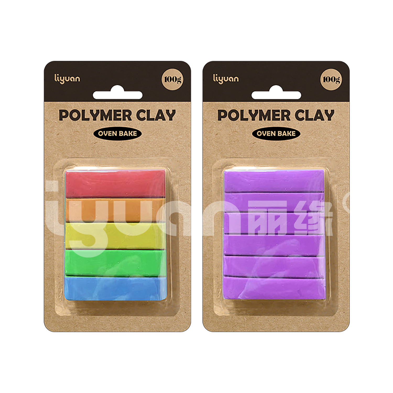 Wholesale of 100g soft clay children's diy colored clay and plasticine toys in 10 or 24 colors polymer clay Item Picture