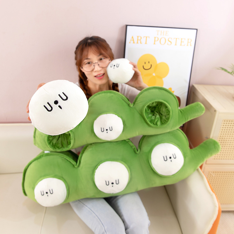 New foreign trade Wandoujia stuffed pillow plush toy, bed doll, sleeping doll, children's birthday gift details Picture