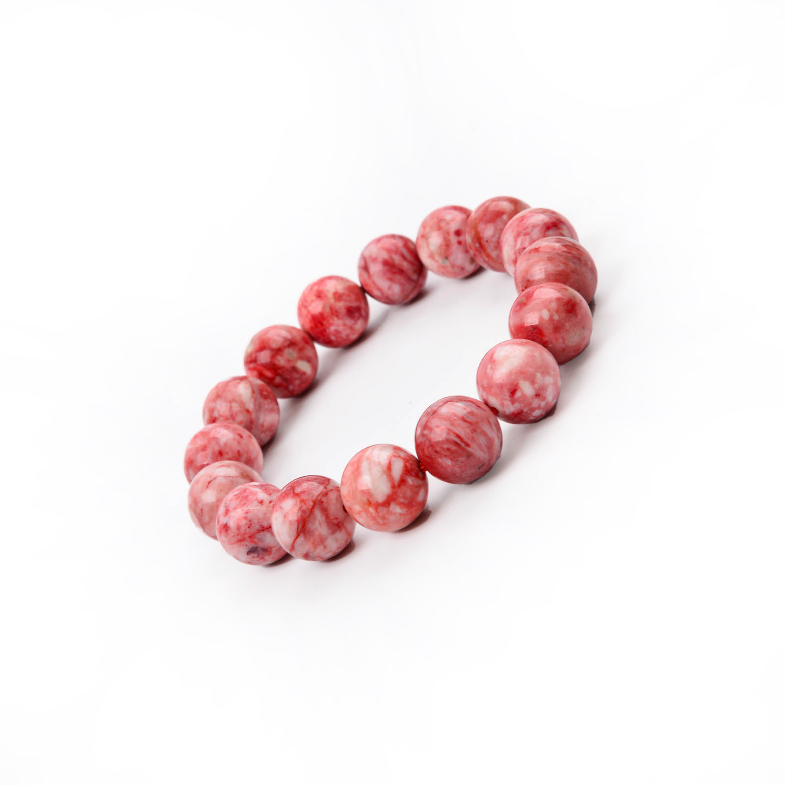 天然红鸡血石手串 原矿石辰朱砂手链饰品朱砂 时彩珠宝厂家直销细节图