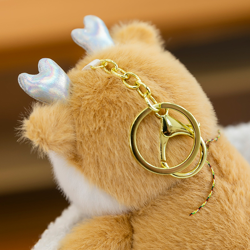 Cute zoo panda plush pendants are given to female students as schoolbag hangers, gift dolls, keychains and plush toys Application Scenario