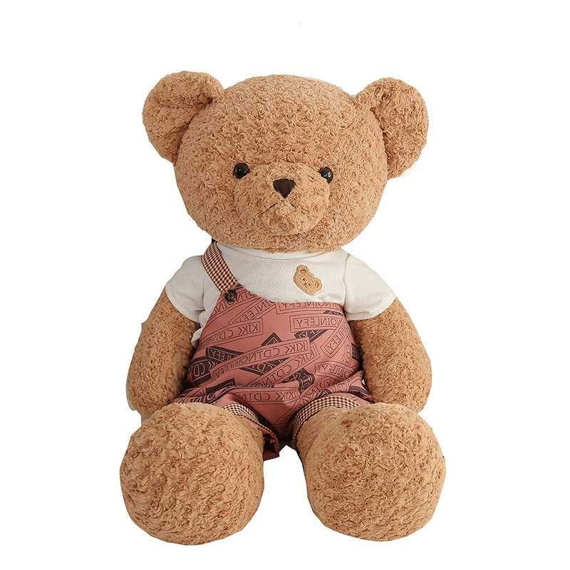 The new popular large-sized cute teddy bear plush toy is a perfect gift for girls as a sleeping pillow and a big bear plush bed doll Item Picture