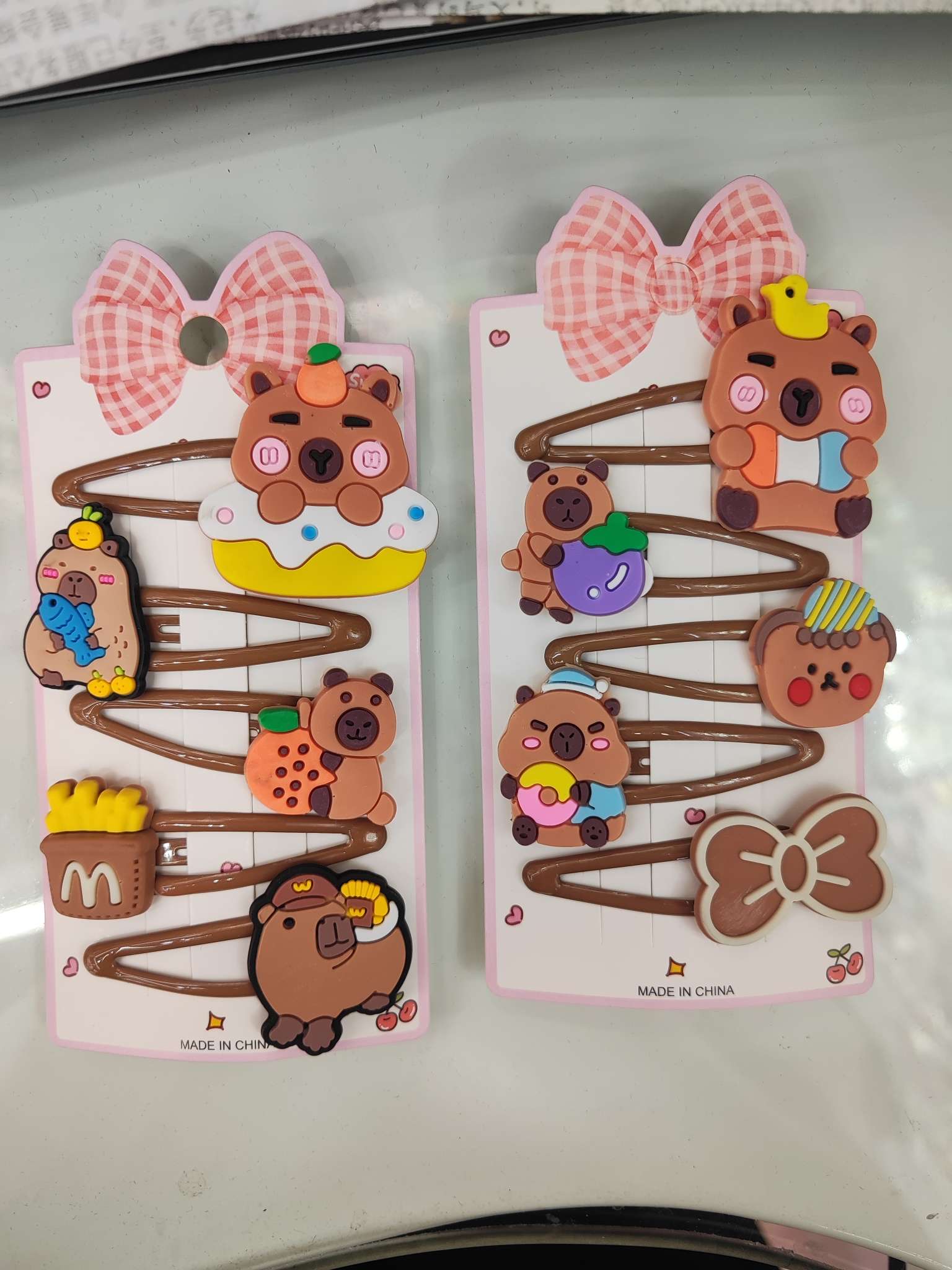 Children's hair accessory set, children's hair band, oil-dripping headwear, headwear set box, children's accessories, children's hair accessory accessories, multiple options available, narcissus flower accessories details Picture