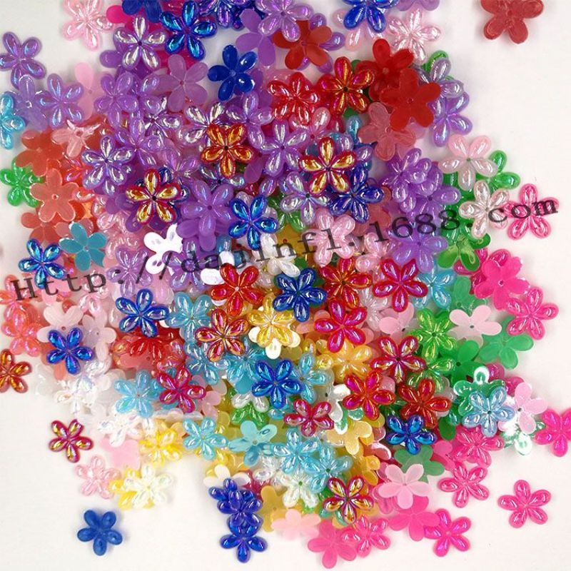 高档仿台纽扣服装辅料DIY产品12梅花压克力纽扣厂家直销