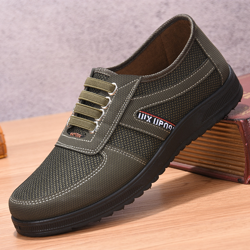 Spring new soft-soled casual shoes for men, breathable men's shoes manufacturer wholesale, old Beijing cloth shoes for men details Picture