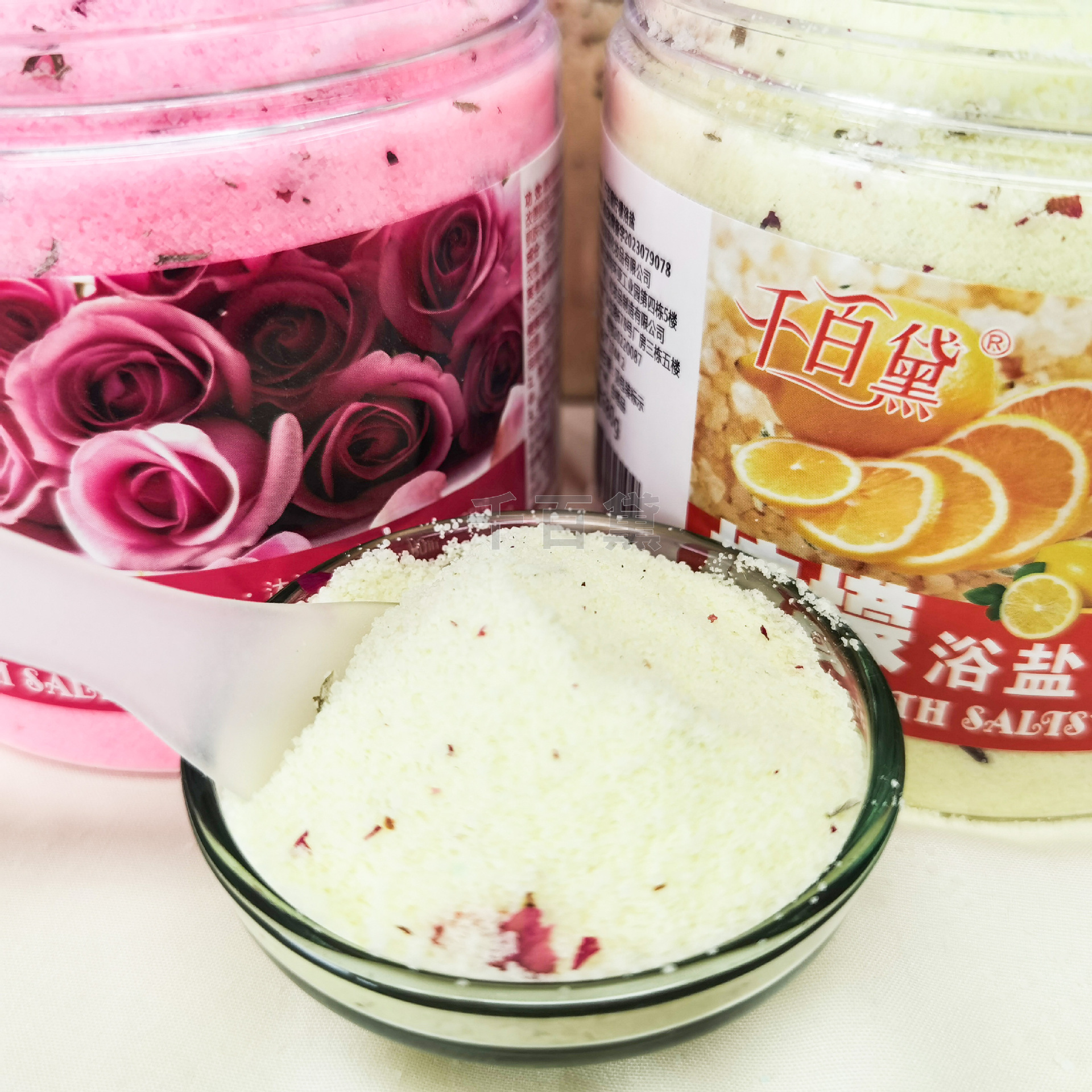 Petal bath salt, body scrub bath salt, deep cleansing exfoliating scrub bath salt, fine salt wholesale Application Scenario
