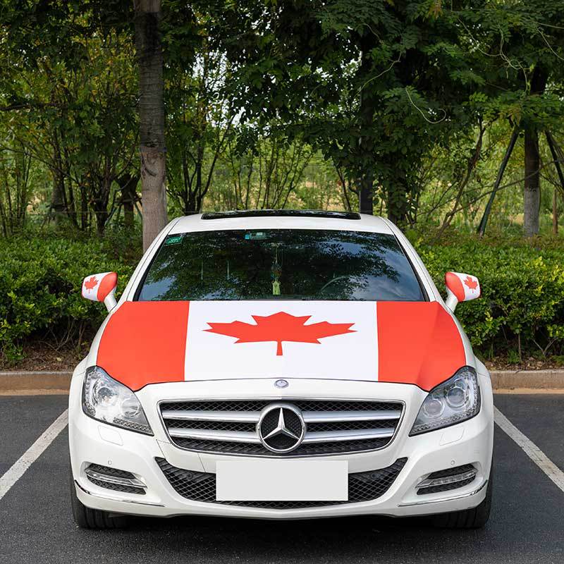 创栋旗帜2026美加墨世界杯汽车引擎盖涤纶墨西哥车盖套车盖旗汽车后视镜套详情14