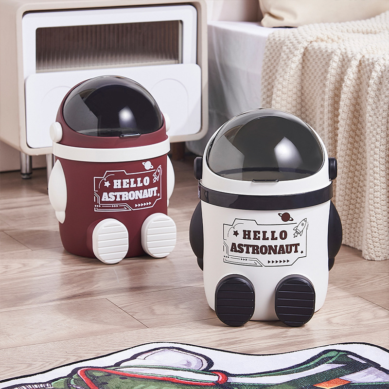 The S81-SF-400 trash can is a new household model. It is cute and has a large capacity for the living room, bedroom, kitchen and bathroom with a cover details Picture
