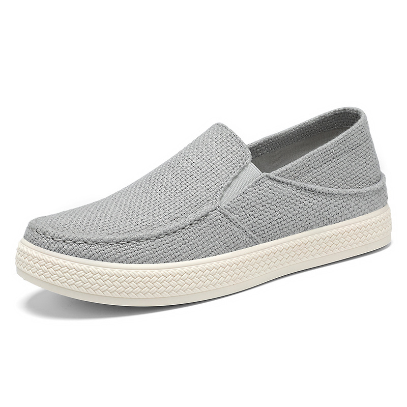 Men's casual shoes, old Beijing cloth shoes, Doudou shoes, men's shoes, breathable and non-smelly feet, Dad's shoes, one-step men's shoes Item Picture