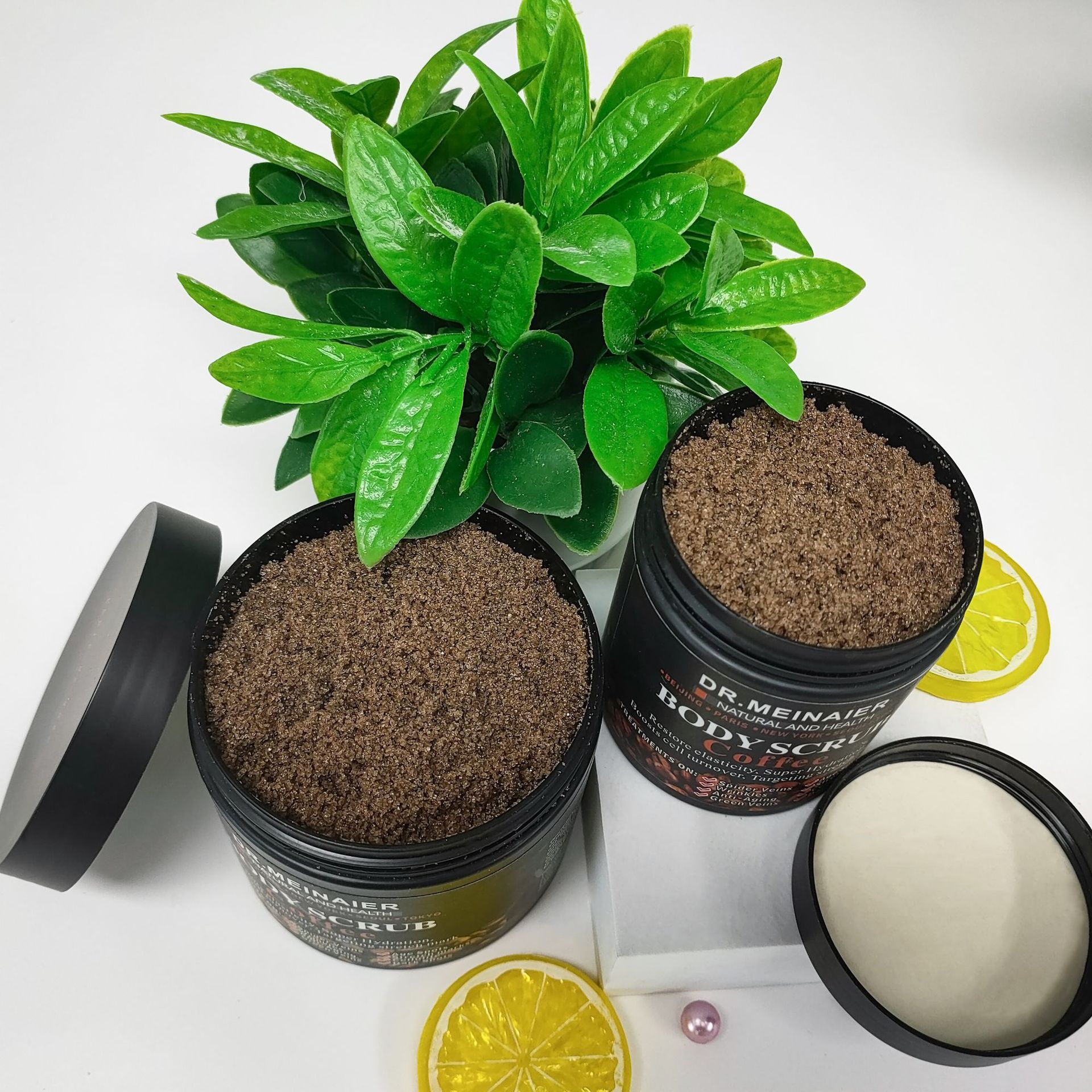 Cross-border exclusive coffee firming massage sea salt gentle exfoliating dead skin body scrub wholesale for export Specification drawing
