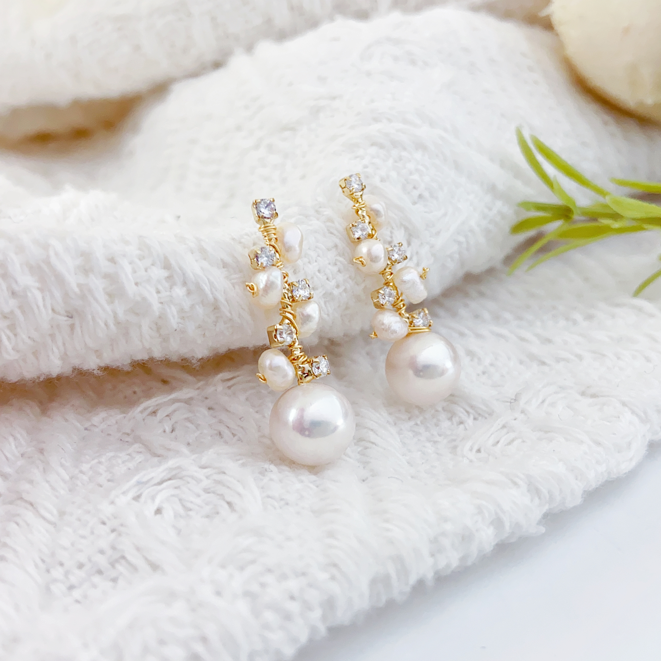 饰品/耳饰/耳钉/3对耳钉/滴油白底实物图