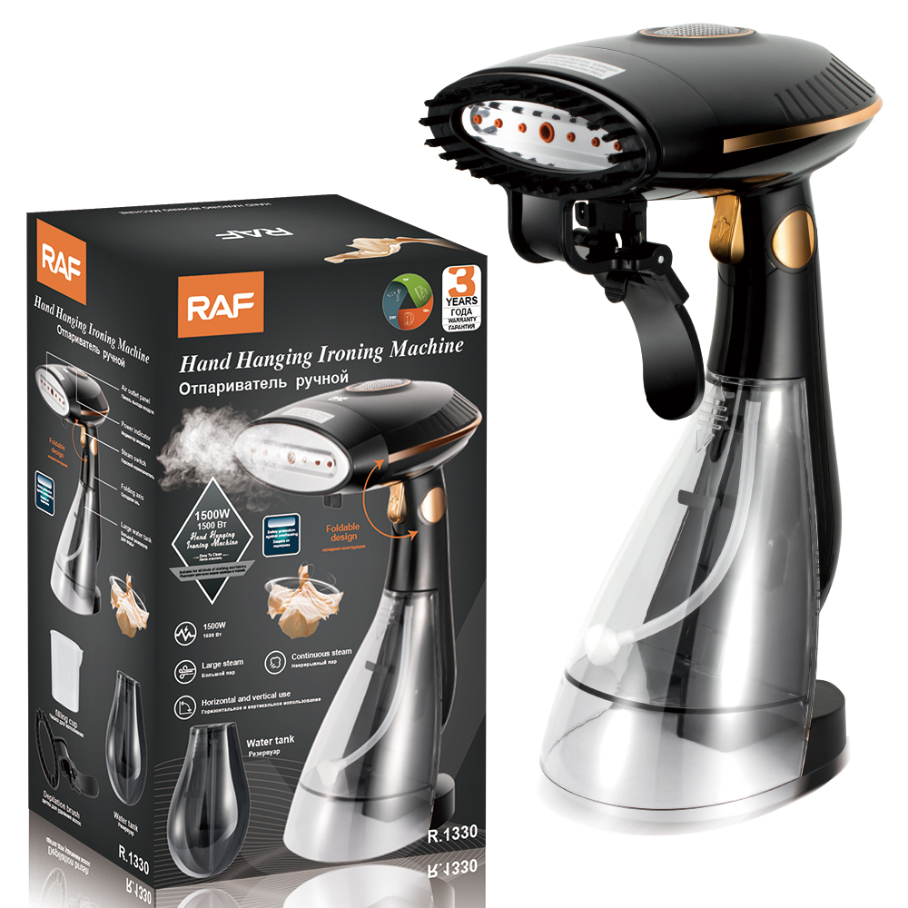 RAF European standard handheld steam iron, small foldable electric iron, portable household dry and wet dual-purpose ironing machine Item Picture