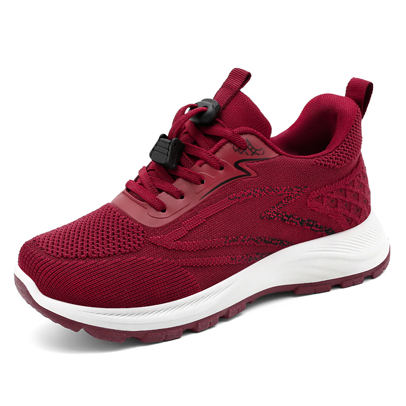 Women's Shoes 2025 Spring Sports style Breathable and comfortable large size wholesale and distribution single shoes for middle-aged and elderly walking mothers Item Picture