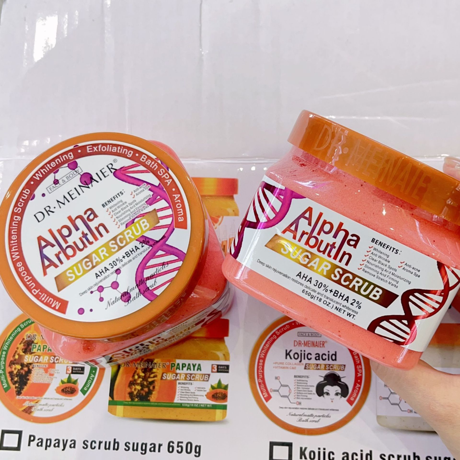 Cross-border arbutin ground sugar bath salt 650g body exfoliating wet salt whole body sea salt export Application Scenario