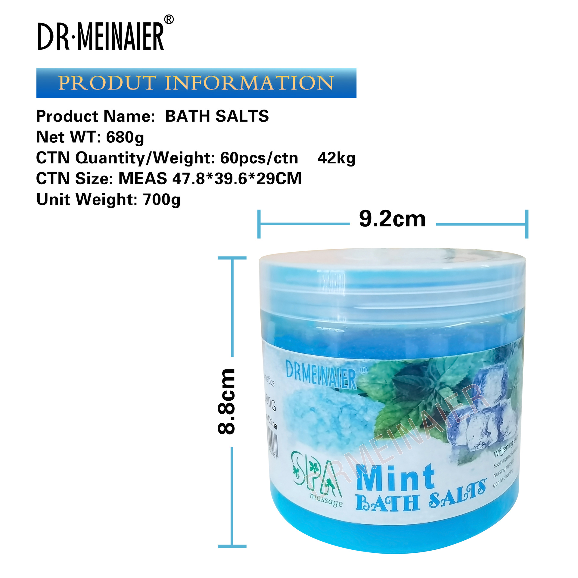 Cross-border foreign trade exfoliation, bath, soaking, wet salt, chicken skin removal, skin rejuvenation, scrubbing, dead skin removal, moisturizing, scrub, bath salt batch Item Picture
